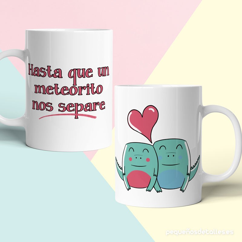 Taza dinosaurios Enamorados