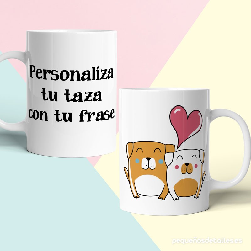 Taza perros personalizada