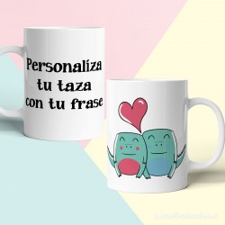 Taza dinosaurios personalizada