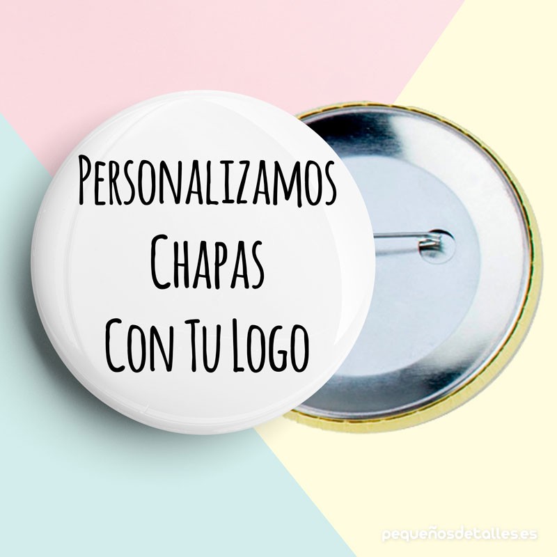 Chapas personalizadas con logo