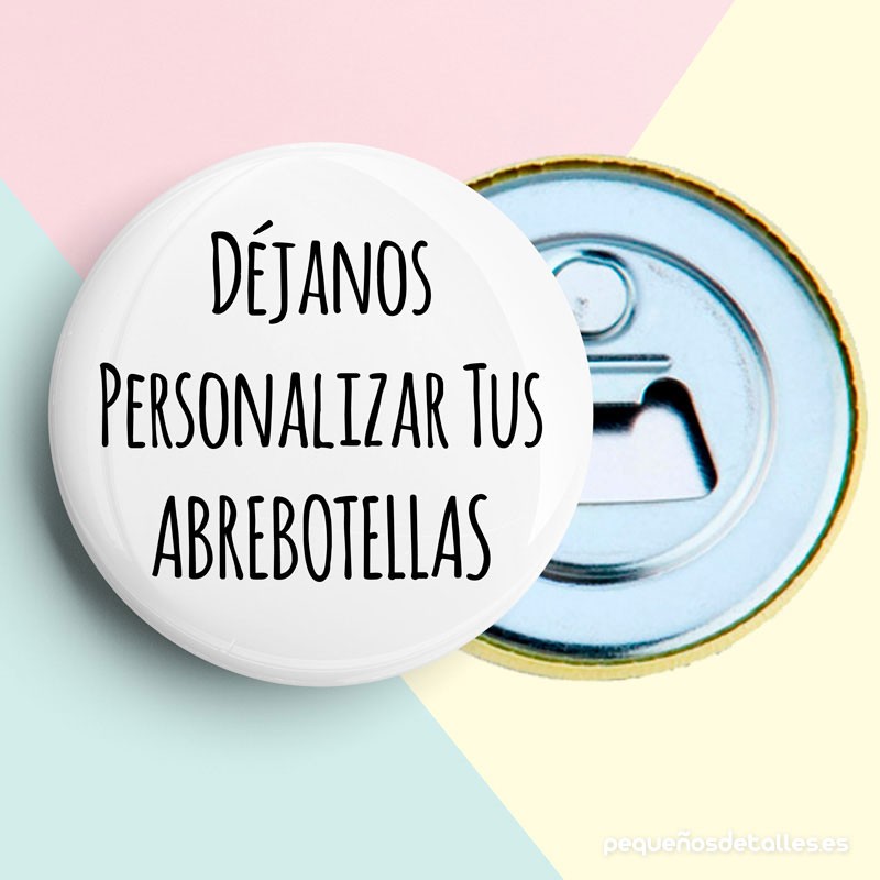 Chapas personalizadas con dibujo para Boda (abrebotellas o espejo)