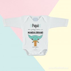 Body Papá Mandaloriano de Mangas Largas