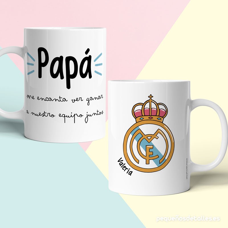 Taza Fútbol Real Madrid personalizada