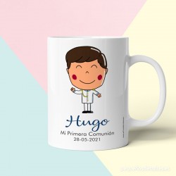 Taza niño almirante personalizada