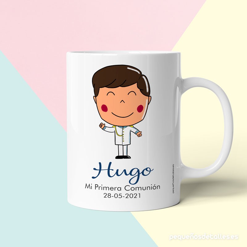 Taza niño almirante personalizada