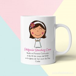 Taza niña comunión personalizada