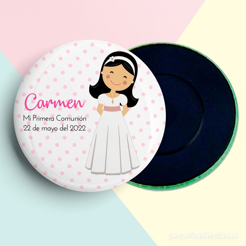 Imán Niña Comunión morena Imán Niña Comunión morena