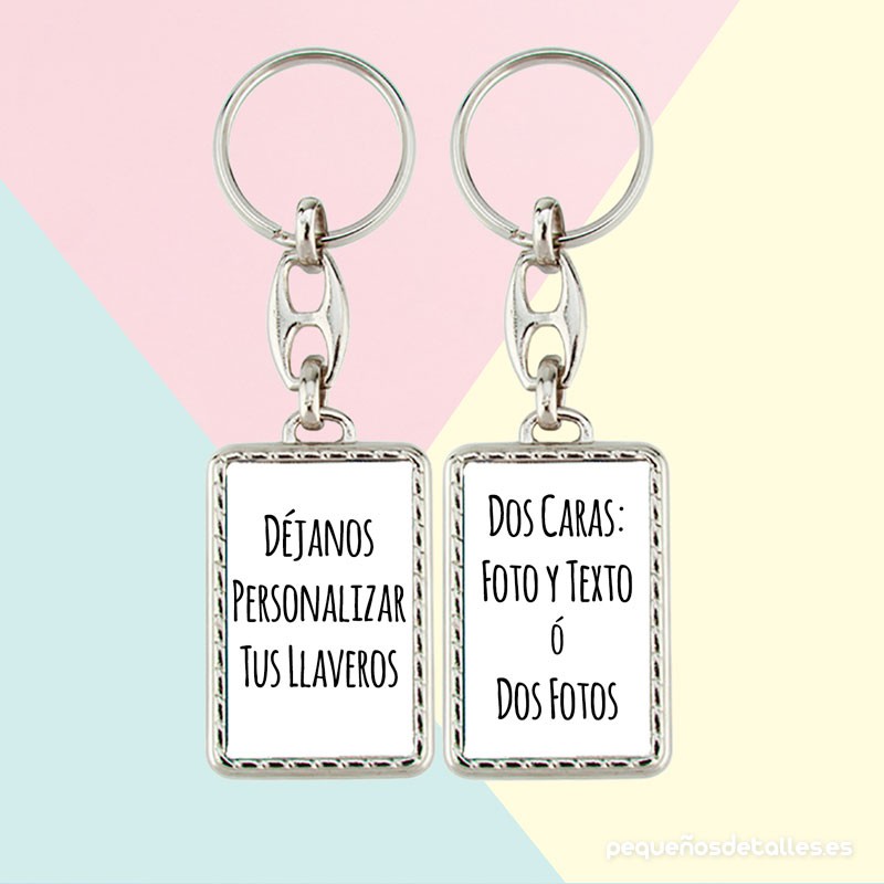 Llavero Rectangular Personalizado Llavero Rectangular Personalizado