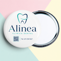Espejos de bolsillo personalizados para clínicas y consultas