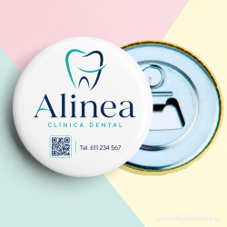 Abrebotellas personalizados para clínicas y consultas