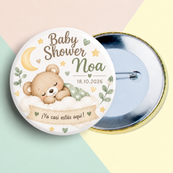 Chapa Baby Shower Neutra Personalizada