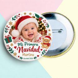 Chapa Primera Navidad Bebé