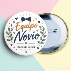Chapa Equipo Novio Personalizada