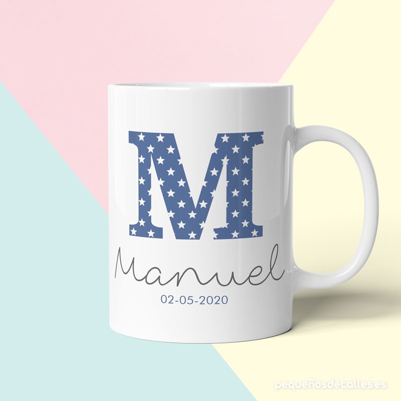 Taza bautizo inicial nombre Taza bautizo inicial nombre