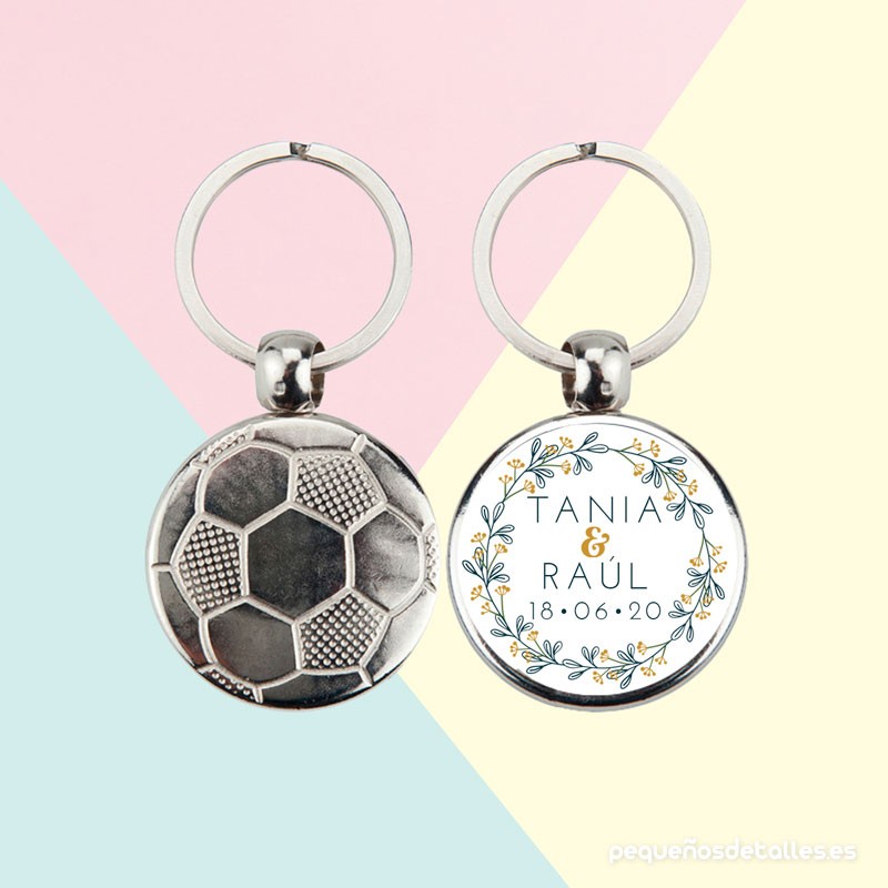Llavero fútbol boda Llavero fútbol boda