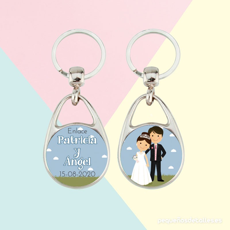 Llavero Novios Boda Llavero Novios Boda