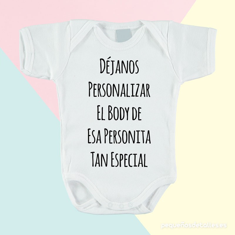 Body bebé personalizado